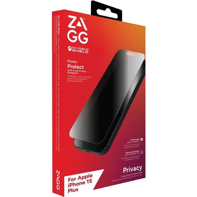 Zagg Invisibleshield Glass Elite Privacy Iphone 15 Plus