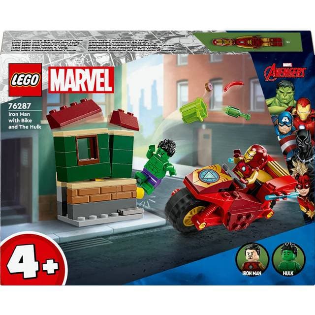 LEGO Marvel Iron Man med Motorcykel og Hulk 76287