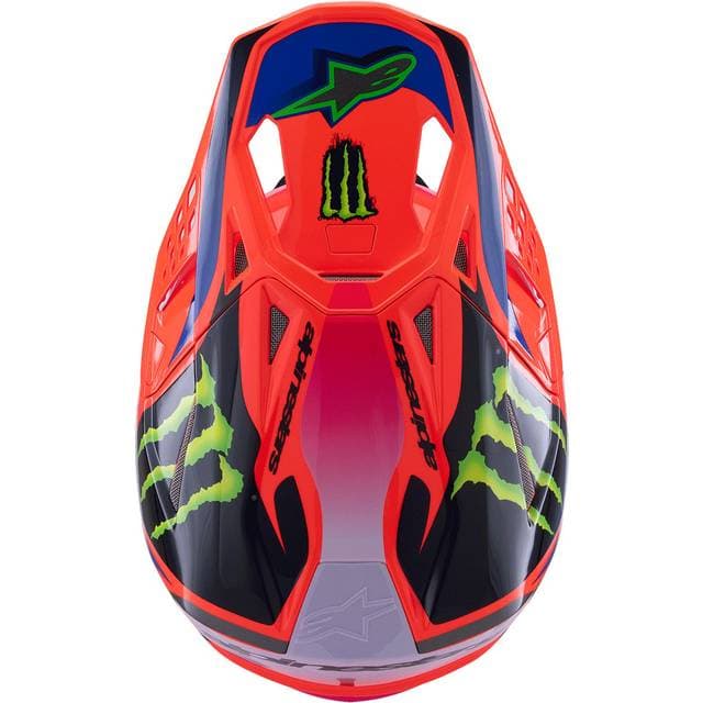 Alpinestars Crosshjelm S-M10 Deegan - Orange Fluo/Lilla/Pink