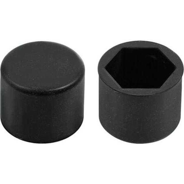 Pilot Møtrikskjuler Sort Silikone 21 mm 20 Stk