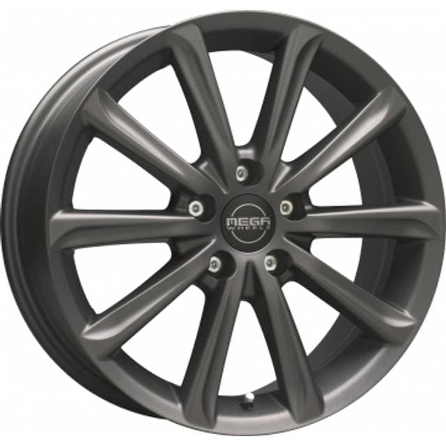 Mega Wheels Virgo Dark Mat Anthracite Grey 7 x 17