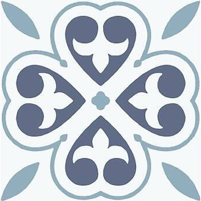 D-C-Fix Selvklæbende Flise Oriental Flowers 11 Stk