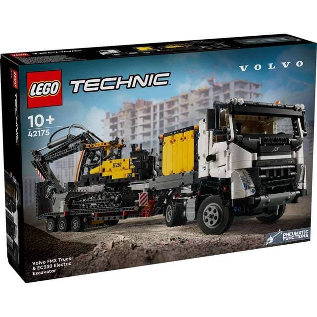 LEGO Technic Volvo FMX-lastbil og EC230 elektrisk gravemaskine 42175