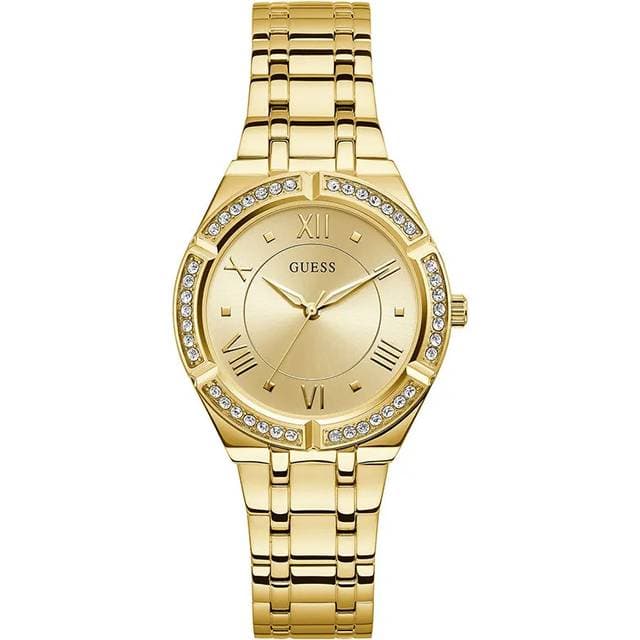 Guess GW0033L2 36mm Analogt Ur Cosmo Guld Transparent