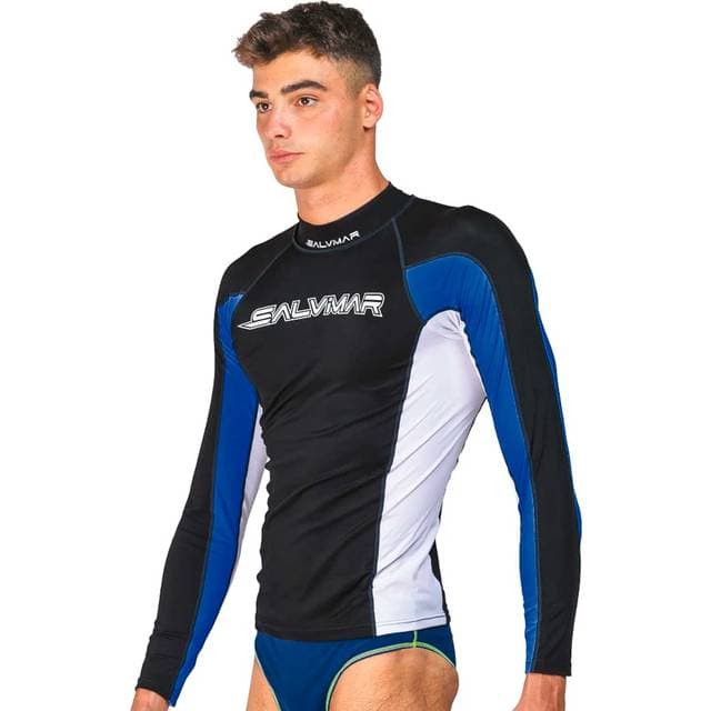 salvimar Rashguard Oasi Blå/Sort Mand Long Sleeve