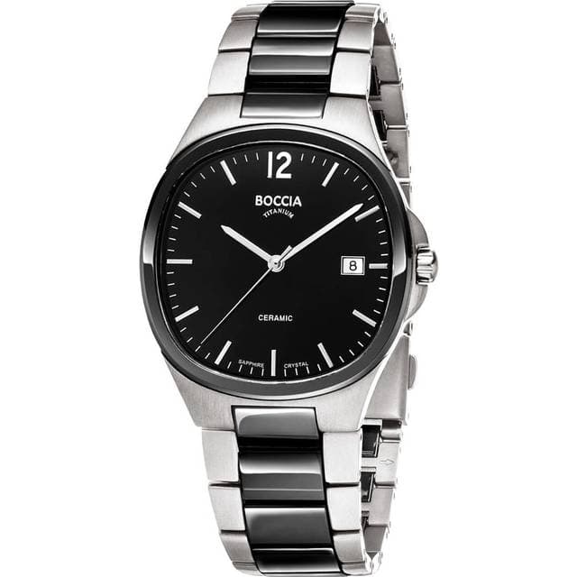 Boccia 3668-01 Mens Watch Titanium Sapphire Crystal Keramik