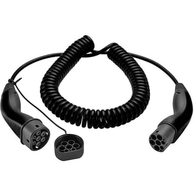 Type 2 Spiral Ladekabel elbil 11kW
