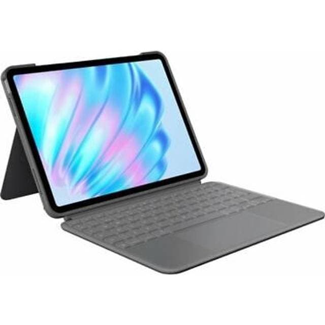 Logitech Combo Touch Tastatur Og Folio Kasse Med Trackpad QWERTY Spansk Oxford-Grå