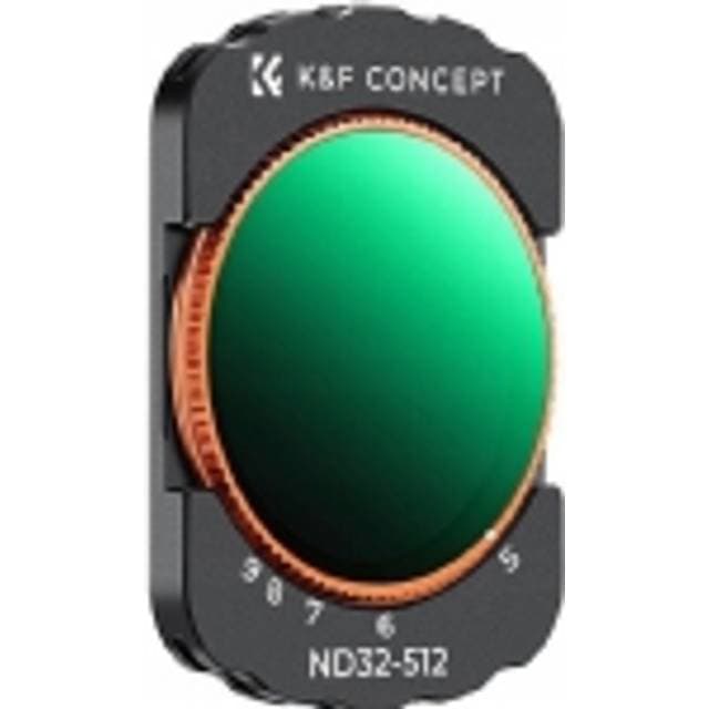 K&F Concept Justerbar Kf-Filter ND32-ND512 til DJI Osmo Pocket 3