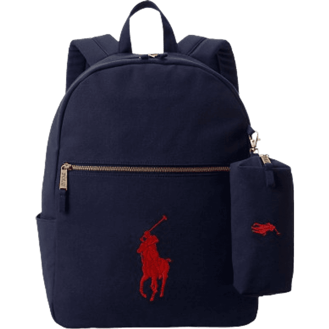 Polo Ralph Lauren Big Pony Canvas Large Backpack - Newport Navy