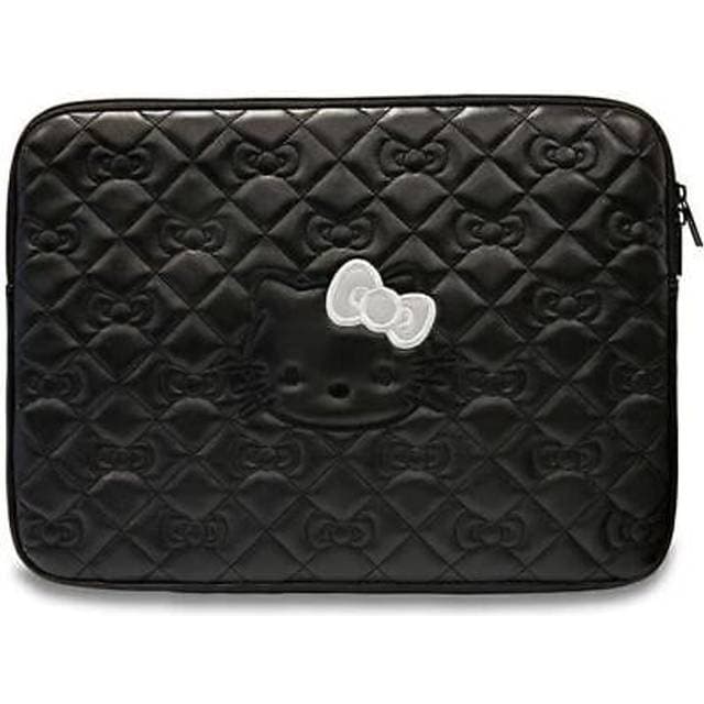 Hello Kitty Etui Sourcing Sleeve HKCSZPEKHBPD 14 Gold Gold Zip PU Quilted Bows