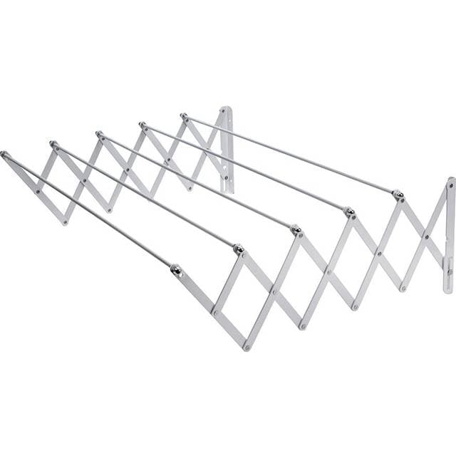 sauvic 160 Cm Extendable Epoxy Clothesline Silber