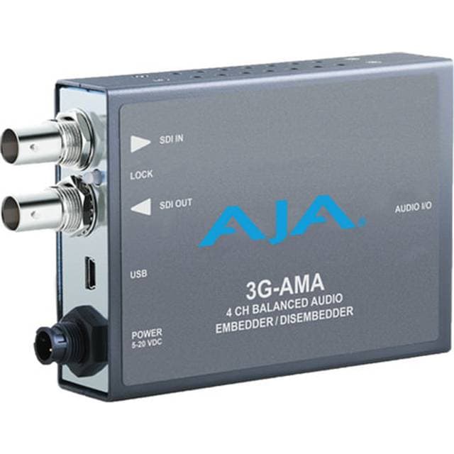 Aja 3G-AMA Analog Audio Embed/Disembed Mini Converter