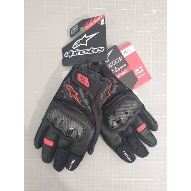 Alpinestars MC-Handsker SMX Z Drystar, Sort/Rød