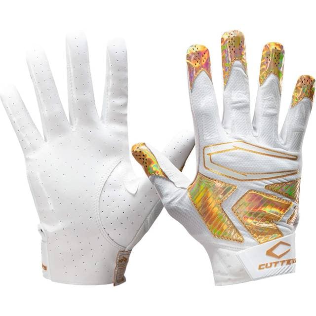 Cutters S500C Rev Pro 4.0 Receiver Handschuhe - White Iridescent Gold