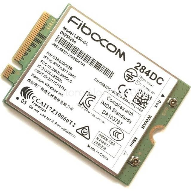 Dell CS/Dell Wireless Mobile Modem DW5823E