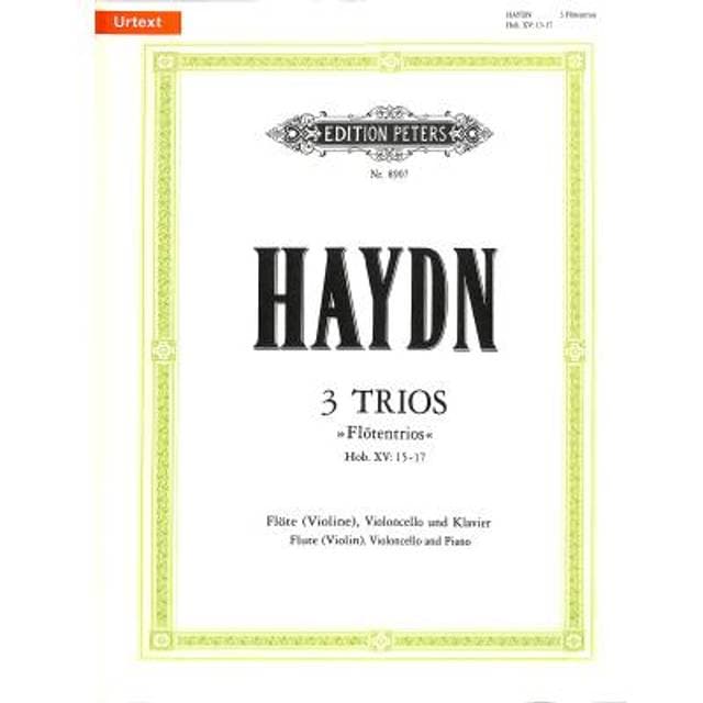3 Trios for Flute Cello and Piano Hob.XV/1 (CD)