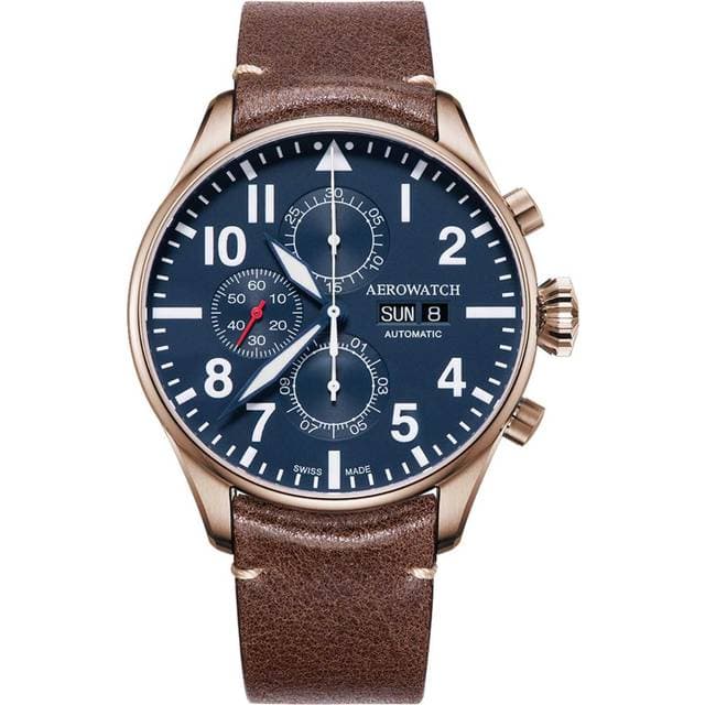 Aerowatch Les Grandes Classiques Chrono Pilot Auto A 61989 RO05