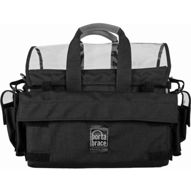 PortaBrace Porta Brace Audio Organizer with AH-2H Harness Kit No Strap Large, Black