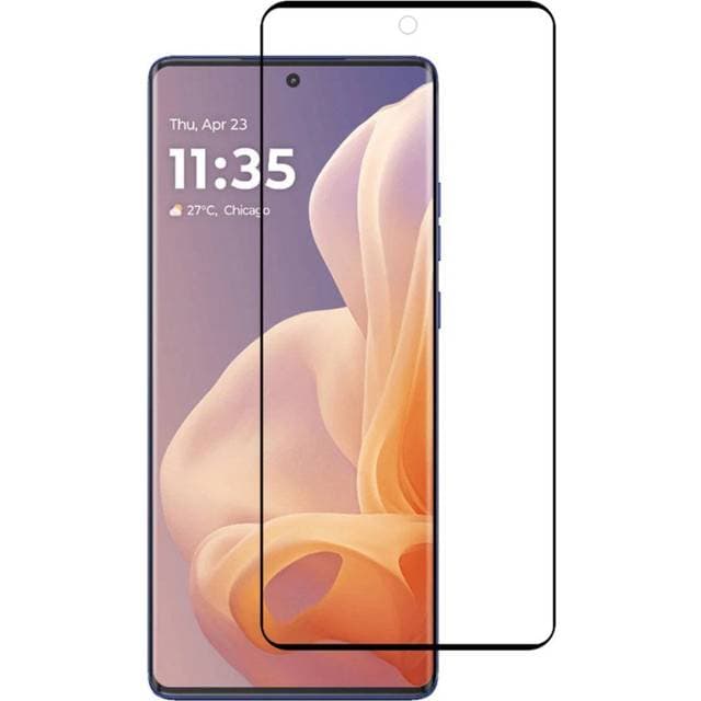 MAULUND Motorola Moto G85 5G Arc Edge Skærmbeskyttelse Full-Fit Hærdet Glas Sort Kant