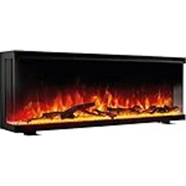 Kaminio Electric Fireplace LEA 3-in-1 3D Flame Effect