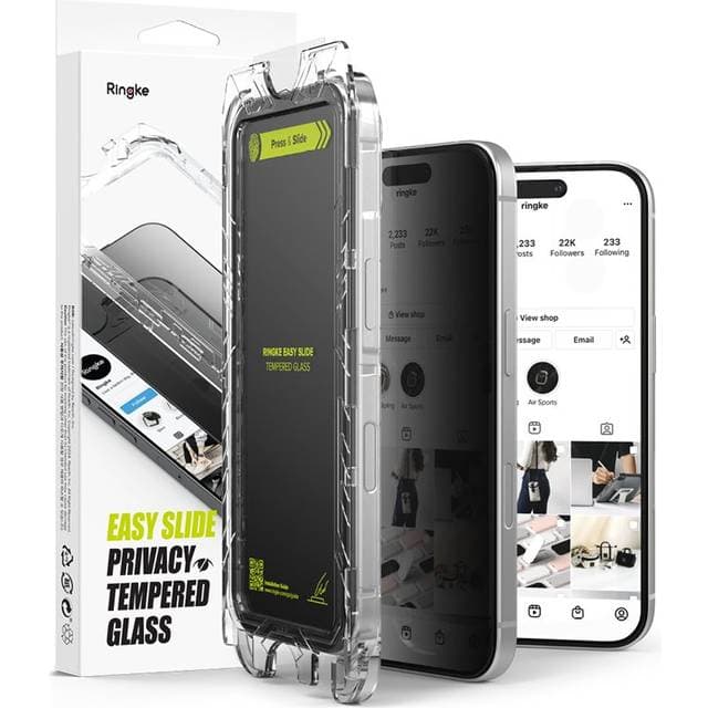 Ringke Easy Slide Privacy Glass 2-pack iPhone 16 Pro Max