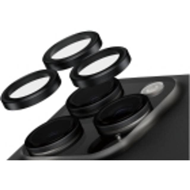 PanzerGlass SAFE. by Kameralinsebeskytter Sort iPhone ''24 6.3 Pro 6.9 Pro