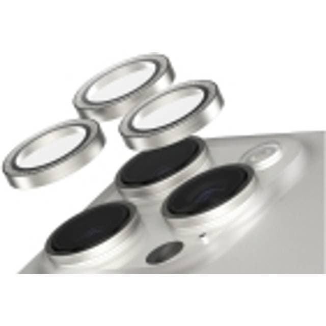 PanzerGlass SAFE. by Kameralinsebeskytter Glitter Sølv iPhone ''24 6.3 Pro 6.9 Pro