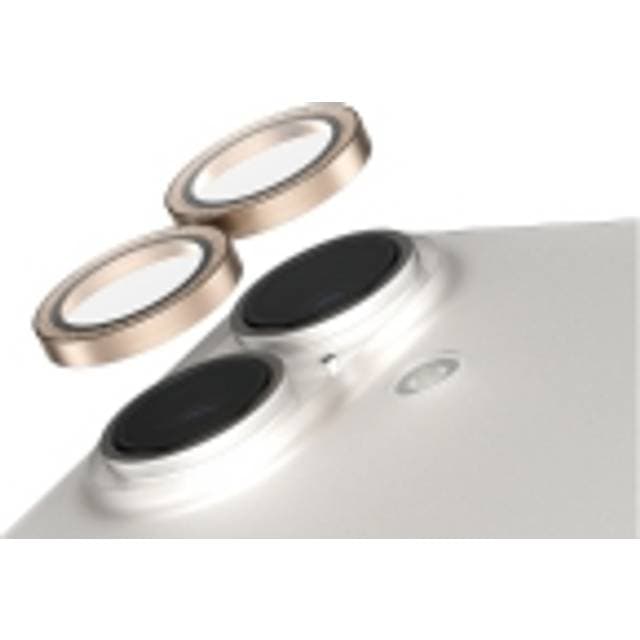 PanzerGlass SAFE. by Kameralinsebeskytter Glitter Guld iPhone ''24 6.1 6.7