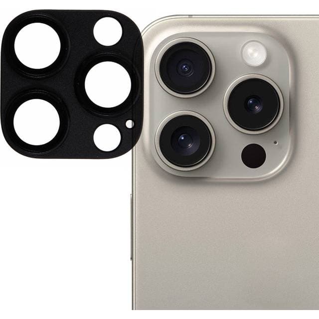 INCOVER iPhone 16 Pro Hærdet Glas Kameralinsebeskyttelse Sort