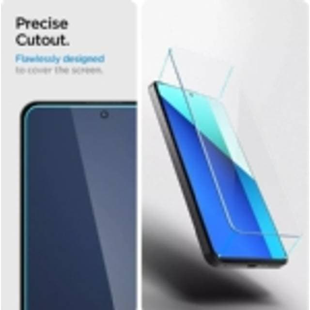 Spigen GLAS.tR Slim Skærmbeskytter for mobiltelefon glas pakke med 2 for Xiaomi Redmi Note 13