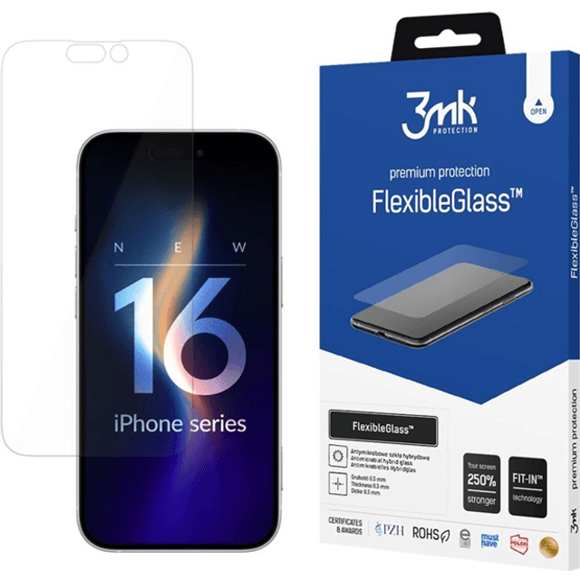 3mk FlexibleGlass Hybridglass Screen Protector iPhone 16