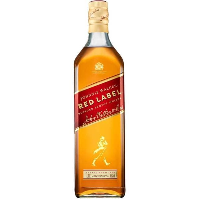 Johnnie Walker Red Label Blended Scotch Whisky 40% 1L