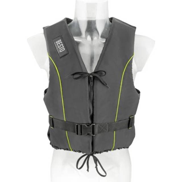 Talamex BESTO, Svømmevest Dinghy Zipper, Sort/Gul, 50N, XL, kg 1stk