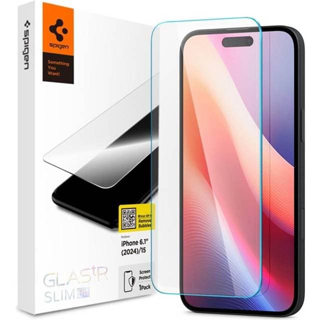 Spigen Glass tR Slim HD 1 Pack Transparency iPhone 16/15