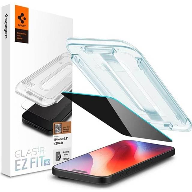 Spigen Glass tR EZ Fit HD Privacy 1 Pack Transparency iPhone 16 Pro
