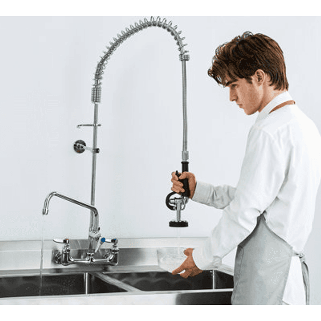 VEVOR Kommerciel Vandhane Med Forskylningssprøjte