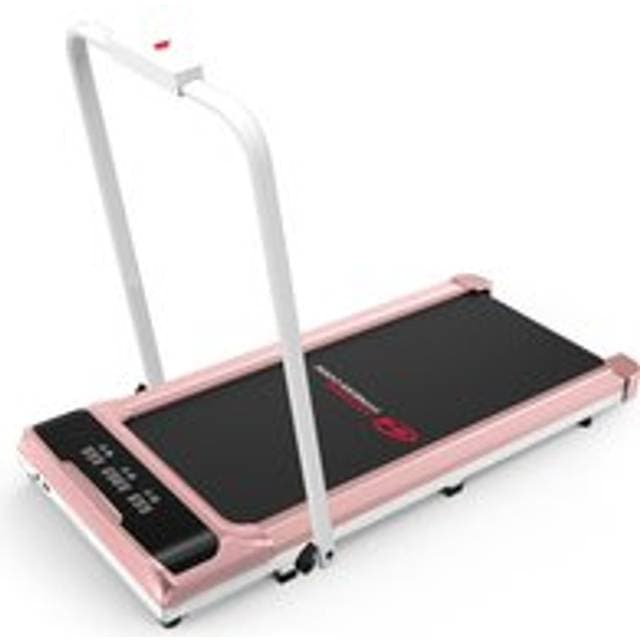 Rattantree Under Desk Treadmill- Super Large LED Display, Quiet Motor, and Shock Absorption for Home Fitness Pink One Size