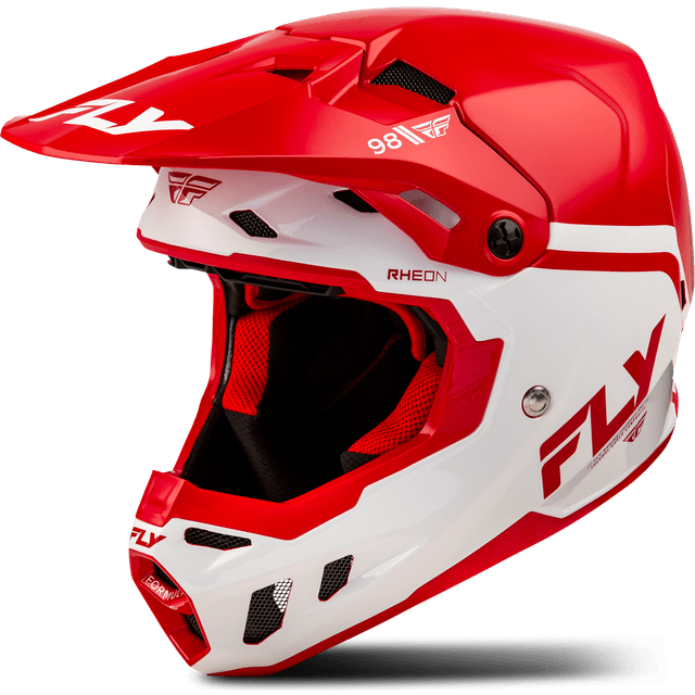 Fly Racing Crosshjelm Formula CC Objective, Rød/Hvid