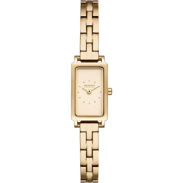 Skagen Skagen Denmark Hagen Micro SKW3154 Dame 31 mm Analog Kvarts Mineralglas Gold 8 mm