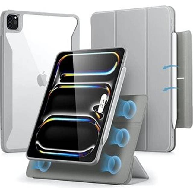 ESR iPad Pro 13 2024 Rebound Hybrid Flip Cover Grå
