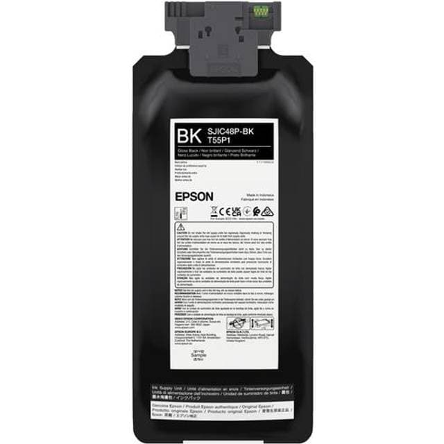 Epson SJIC48P-BK Blækpatron Sort