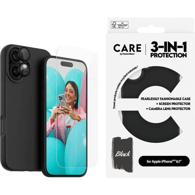 CARE by PanzerGlass iPhone 16 Bundle