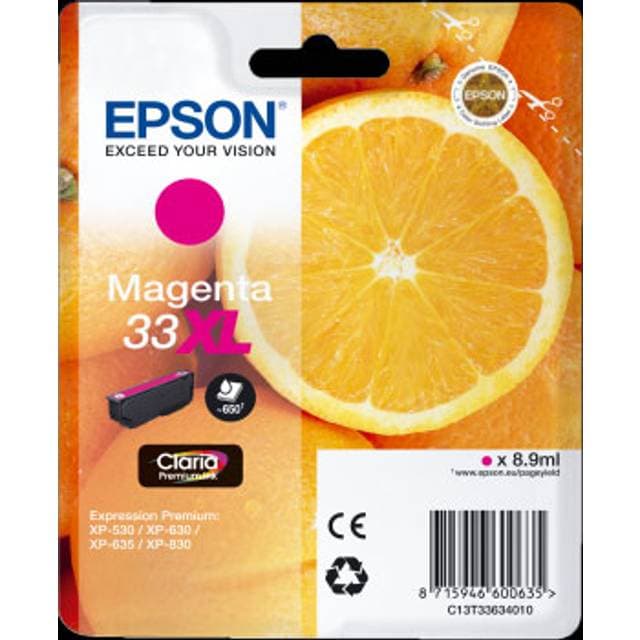 Epson 33XL M Bläkpatron Original Håjt Magenta
