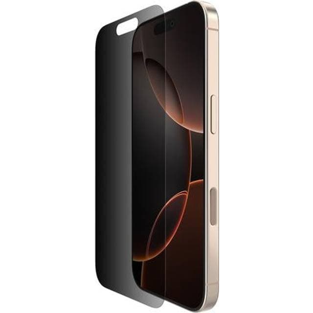 Belkin ScreenForce InvisiGlass Privacy Treated Screen Protector for iPhone 16 Pro