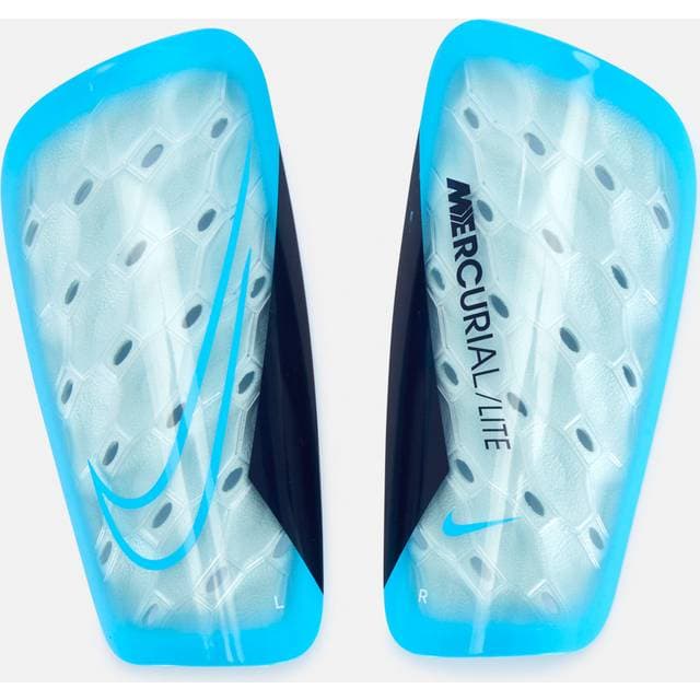 Nike Mercurial Lite L Blue Football Shin Guards