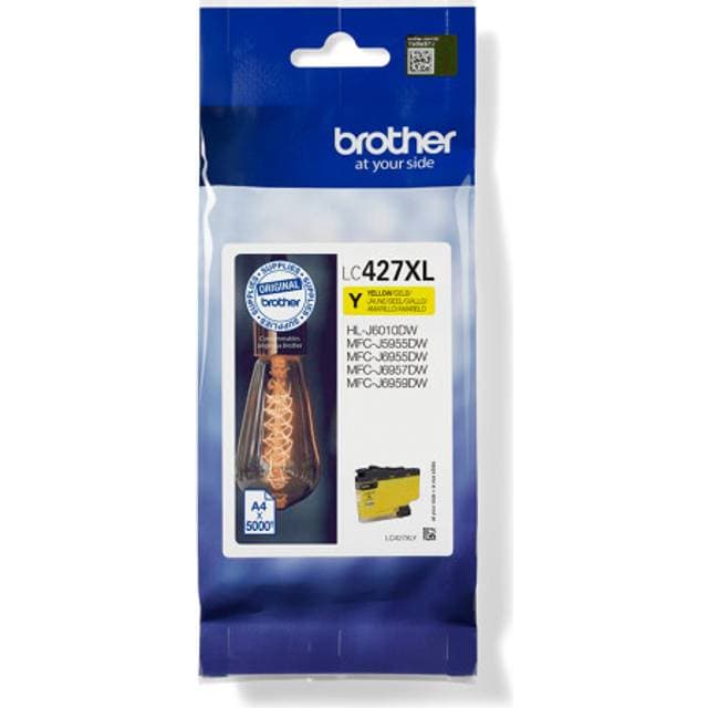 Brother LC427XLY Blækpatron 5000 Sider - Gul