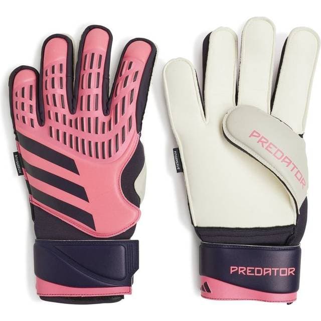 adidas Predator Match Fingersave Goalkeeper Gloves Adults Lyserød/Sort