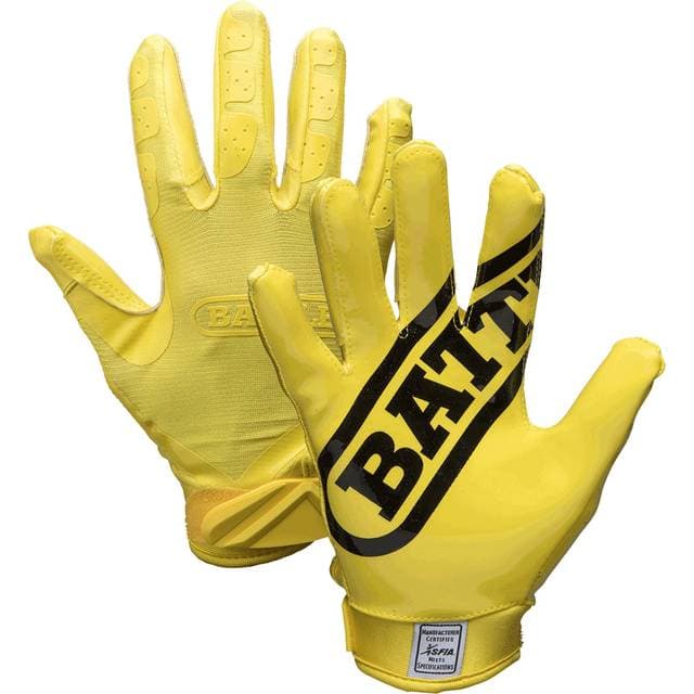 Battle Double Threat Football Gloves Ultra-Tack Sticky Palm Receiver
