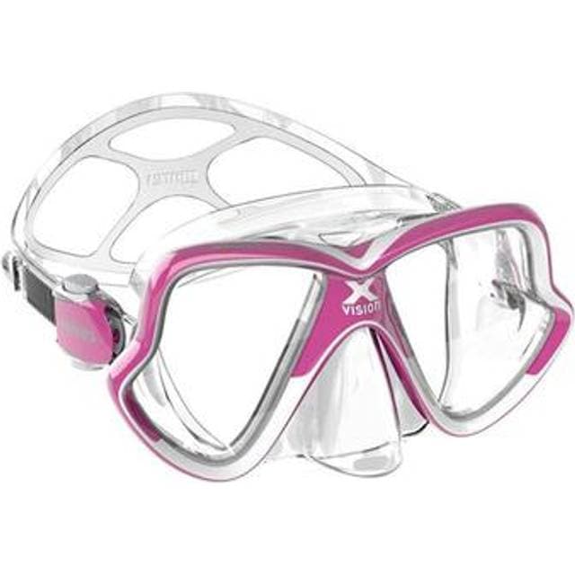 Mares Dykkermaske X-VISION MID-Size 2.0 Plastic Box Hvid/Pink